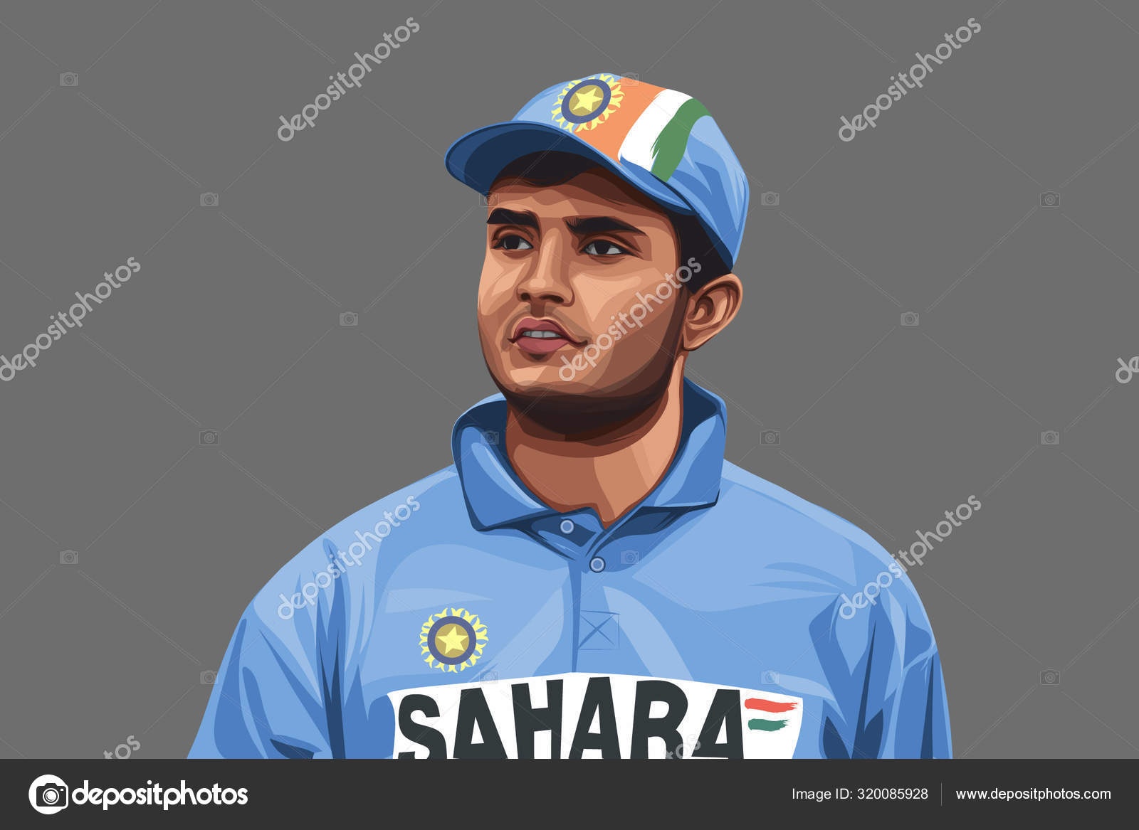 Vector Cartoon Illustration Indian Former Cricketer Captain Sourav Ganguly Wearing Stock Vector Image by ©F1Digitals #320085928 Vector Cartoon Illustration Indian Former Cricketer Captain Sourav Ganguly Wearing Stock Vector Image by ©F1Digitals #320085928