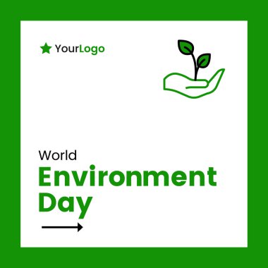 Dünya çevresi gündüz pankartı tasarımının vektör illüstrasyonu. 