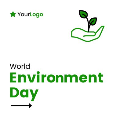 Dünya çevresi gündüz pankartı tasarımının vektör illüstrasyonu. 