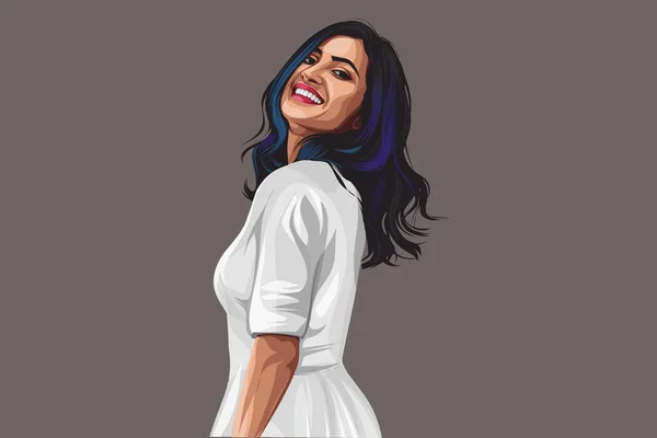 Vidya Vox Vektör Çizimi Renkli Bir Arkaplanda Izole Edilmiş — Stok Vektör