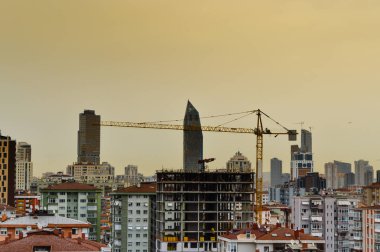 Kadıköy Istanbul bölgesinde şehrin havadan görünümü
