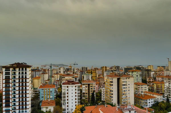 Vista aérea do distrito de Kadikoy da cidade de Istambul — Fotografia de Stock