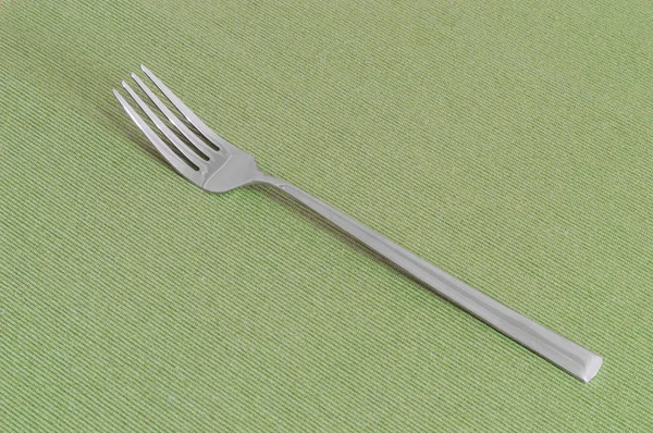 Een vork van een groen vel met kopie ruimte — Stockfoto