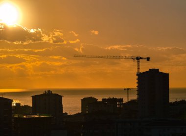 Kadıköy Istanbul bölgesinde şehrin havadan görünümü