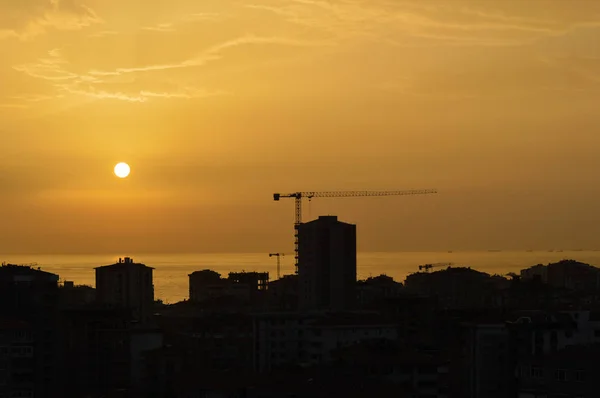 Kadıköy Istanbul bölgesinde şehrin havadan görünümü — Stok fotoğraf