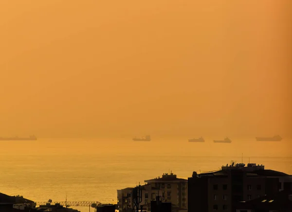 Vista aérea del distrito de Kadikoy de la ciudad de Estambul — Foto de stock gratis