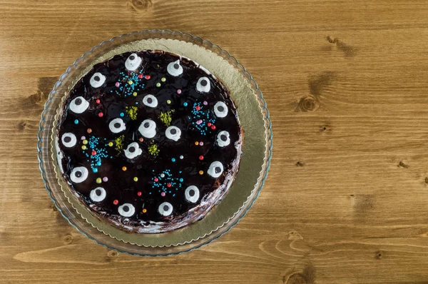ミルクレープの平面図、「千層ケーキ" — ストック写真