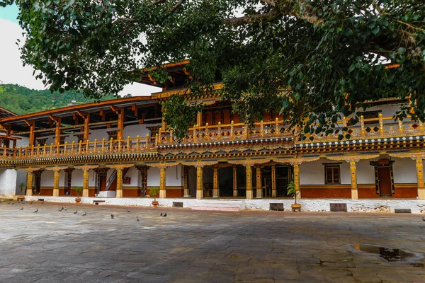 Templo Punakha Dzong (Pungthang Dechen Phodrang Dzong Palacio de la Gran Felicidad), Bután. — Foto de Stock