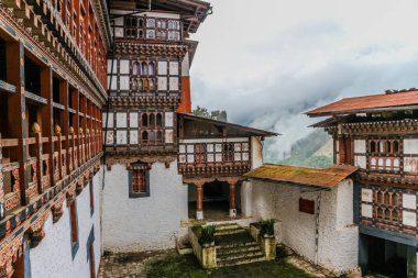 Trongsa Dzong, en eski Dzongs Bumthang, Bhutan, iç görünüş