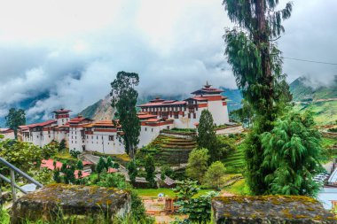 Trongsa Dzong, Bhutan eski Dzongs avlusu.