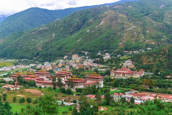 Дворец Ташичо Дзонг, Тхимпху, Бутан — стоковое фото