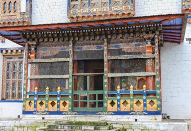 Bhutan, Güney Asya 'daki geleneksel Butan tapınağı mimarisi.