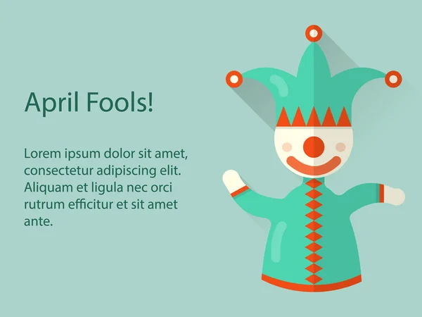 Oyuncak kutusu palyaço oyuncak dans, jack. Düz vektör afiş kavramı.