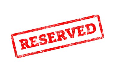 Ayrılmış yazıt üzerinde beyaz izole kırmızı pul