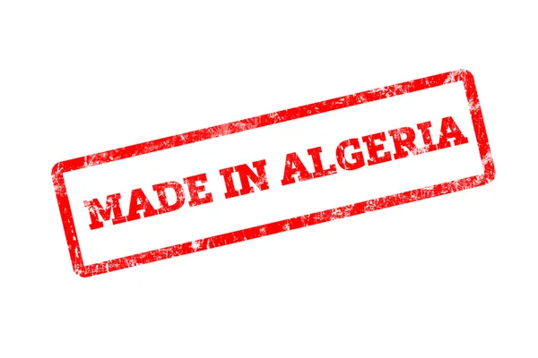 红色邮票与在阿尔及利亚题字查出在白色 — 图库照片