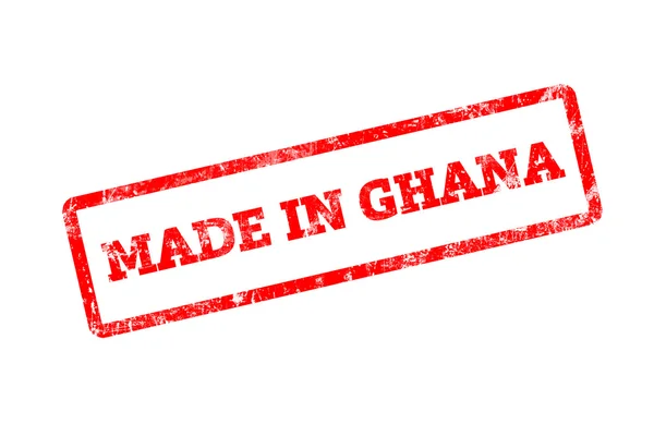 Sello Rojo Con Inscripción Ghana Aislada Blanco —  Fotos de Stock