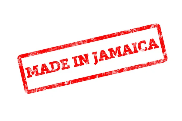 红色邮票与牙买加铭文孤立的白色 — 图库照片