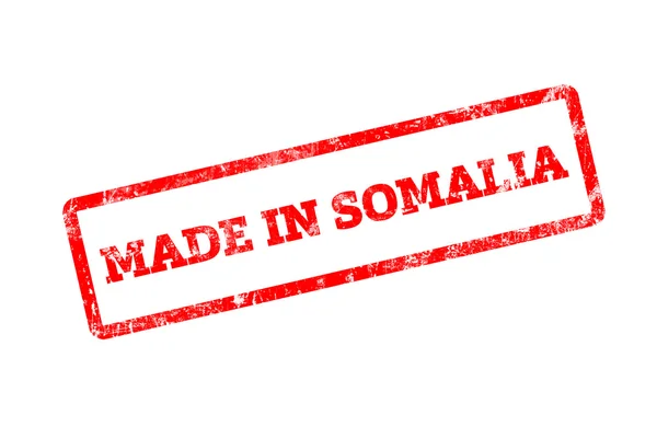 Rode Stempel Met Gemaakt Somalië Inscriptie Geïsoleerd Wit — Stockfoto