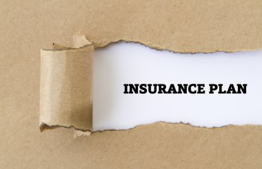 Sigorta planı yazıt karton delik içinde