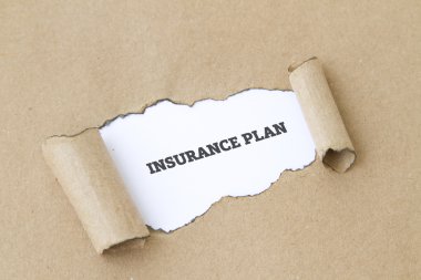 Sigorta planı yazıt karton delik içinde