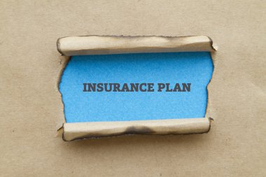 Sigorta planı yazıt karton delik içinde