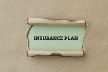 Sigorta planı yazıt karton delik içinde