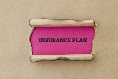 Sigorta planı yazıt karton delik içinde