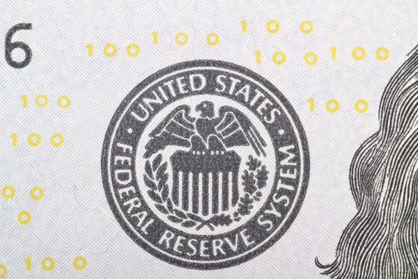 Makro z bliska USA dolara. — Zdjęcie stockowe