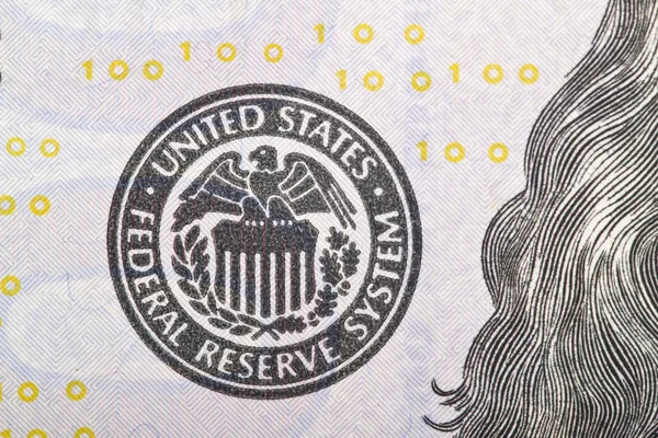 Makro z bliska USA dolara. — Zdjęcie stockowe