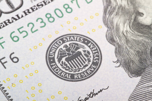 Макро крупным планом банкноты в долларах США
.