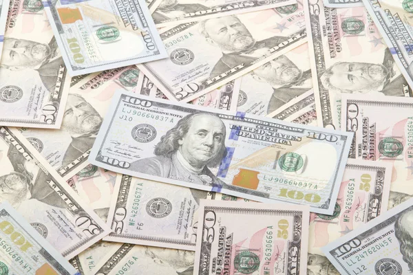 Αμερικανικά δολάρια φόντο. — Φωτογραφία Αρχείου