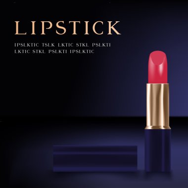 Pembe ruj rengi ve ruj metin