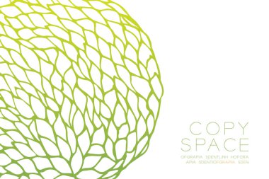 Yaprakları çiçek desen tasarım Yeşil Sarı degradeler illüstrasyon renk