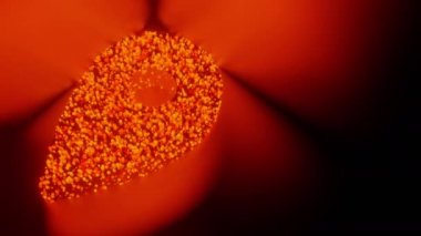 GPS yön bulucu işareti ve sembol parlaklığı fütüristik parçacık 3d küp oluşturma çokgen deseni, Konum haritası işaretleyici ağ teknolojisi konsepti siyah arkaplan animasyonu 4k üzerinde fotokopi alanı ile 4k