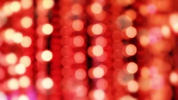 Абстрактне Коло Боке Світлий Візерунок Сяючий Барвистий Рух Різдво Щасливий — стокове відео