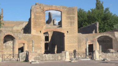Roma, esedre anıt Hadrian'ın Villa Tivoli Arkeolojik Sit