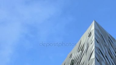 Belfast Titanic Müzesi, tilt Ziyaretçi Merkezi giriş, güzel bina mimari cephe