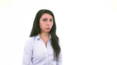 Dur işareti el ret jest yumuşak odak gösterilen işkadını