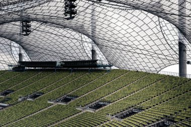 Olympic Stadium Münih Almanya yeşil koltuk