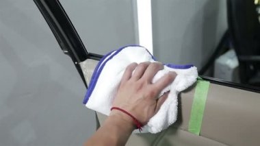 Araba temizleme serisi. Araba temizliği..