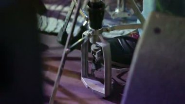 bir Merhaba şapka pedal davul tekme yakın çekim