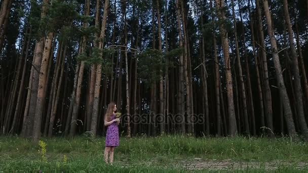 Jeune fille dans la nature — Video