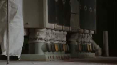 Un değirmeni fabrikası. Endüstriyel un süzgeci