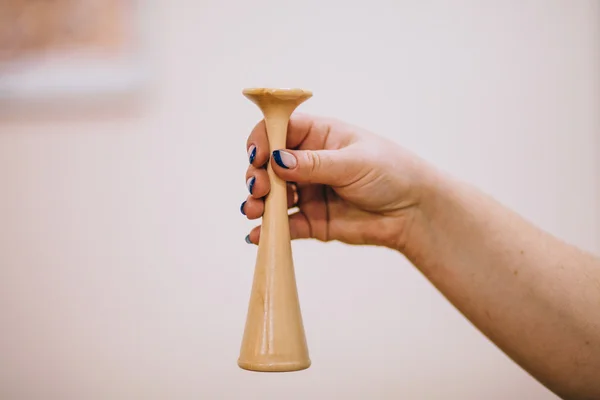 Estetoscopio de madera para el embarazo — Foto de Stock