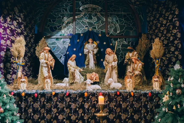 Διακόσμηση του Ιησού Χριστού που γεννήθηκε — Φωτογραφία Αρχείου