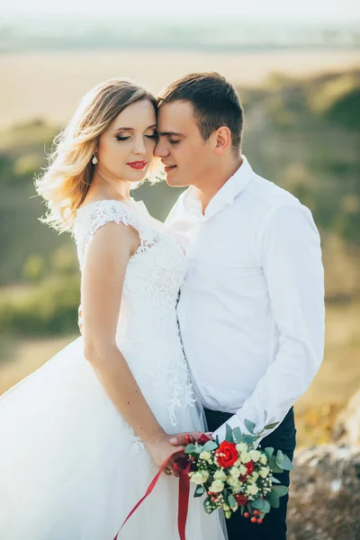 Casal de casamento apaixonado — Fotografia de Stock