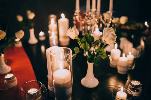 Wedding decorated table — Stock Photo, Image