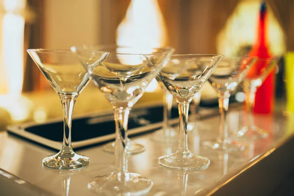Martini-Cocktailgläser — Stockfoto