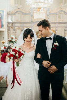 Düğün töreninde güzel Çift