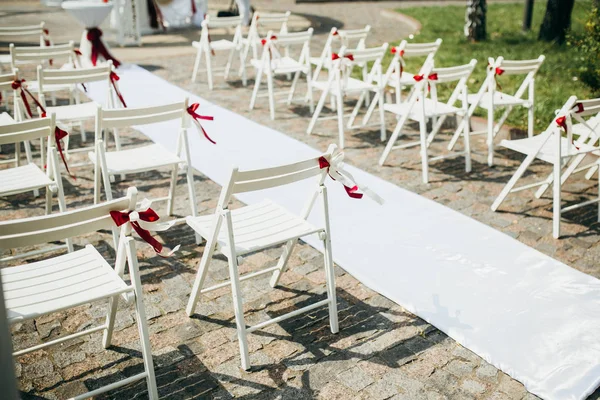 Wedding Aisle for an Outdoor Wedding Ceremony